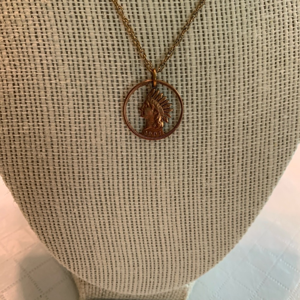 1907 Indian Head penny pendant